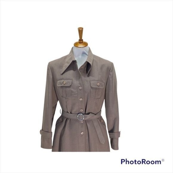 Xin Xin Trench Coat Beige Size M Vintage - Picture 4 of 13